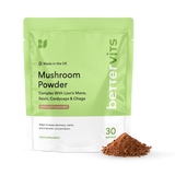 Holland & Barrett Bettervits Mushroom Powder Complex With Lion's Mane, Reishi And Cordyceps Supplement 30 Servings- Buy online at McGrocer