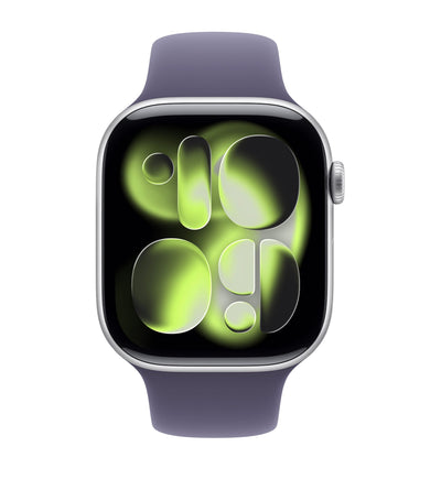 Harrods Apple Apple Watch Series 1 Silver Aluminium with Purple Sport Band Smartwatch 46mm Small/Medium- Buy online at McGrocer
