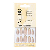 Superdrug Nail HQ Almond French Nails Natural Pink 24 Pieces- Buy online at McGrocer