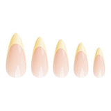 Nail HQ French nails almond shape 24 pieces, imported from the UK