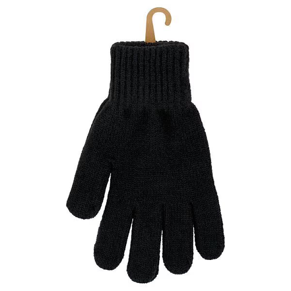 Superdrug black warm winter gloves (British brand)