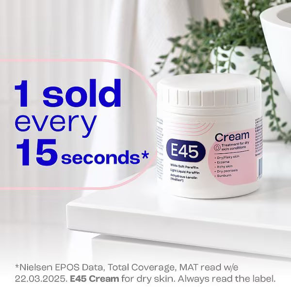 E45 dermatological moisturising cream 125g - British product