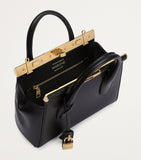 Dolce&Gabbana compact leather top-handle bag, imported from the UK