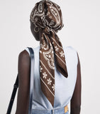 Sandro Paris silk printed bandana 90cm x 90cm (British brand)