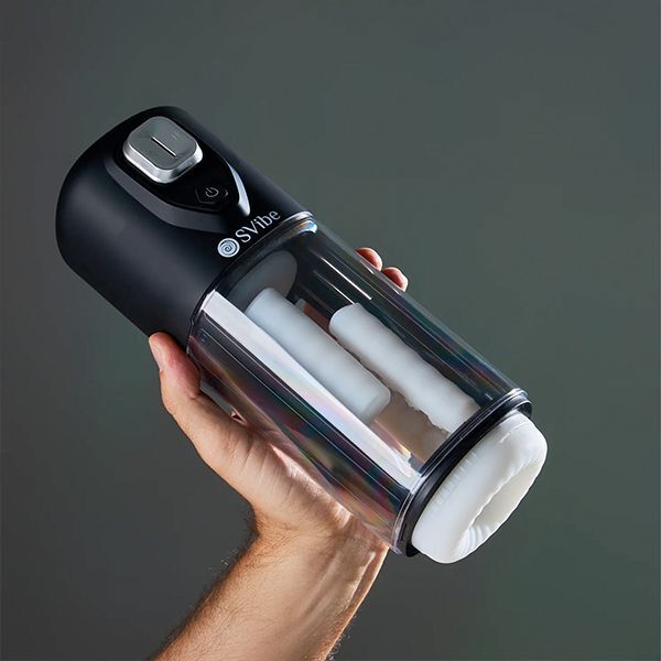 SVibe Ikon VOLT masturbator black, imported from the UK