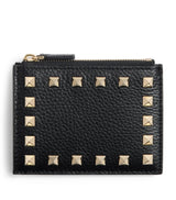 Harrods Valentino Garavani Leather Rockstud Coin and Card Holder- Buy online at McGrocer