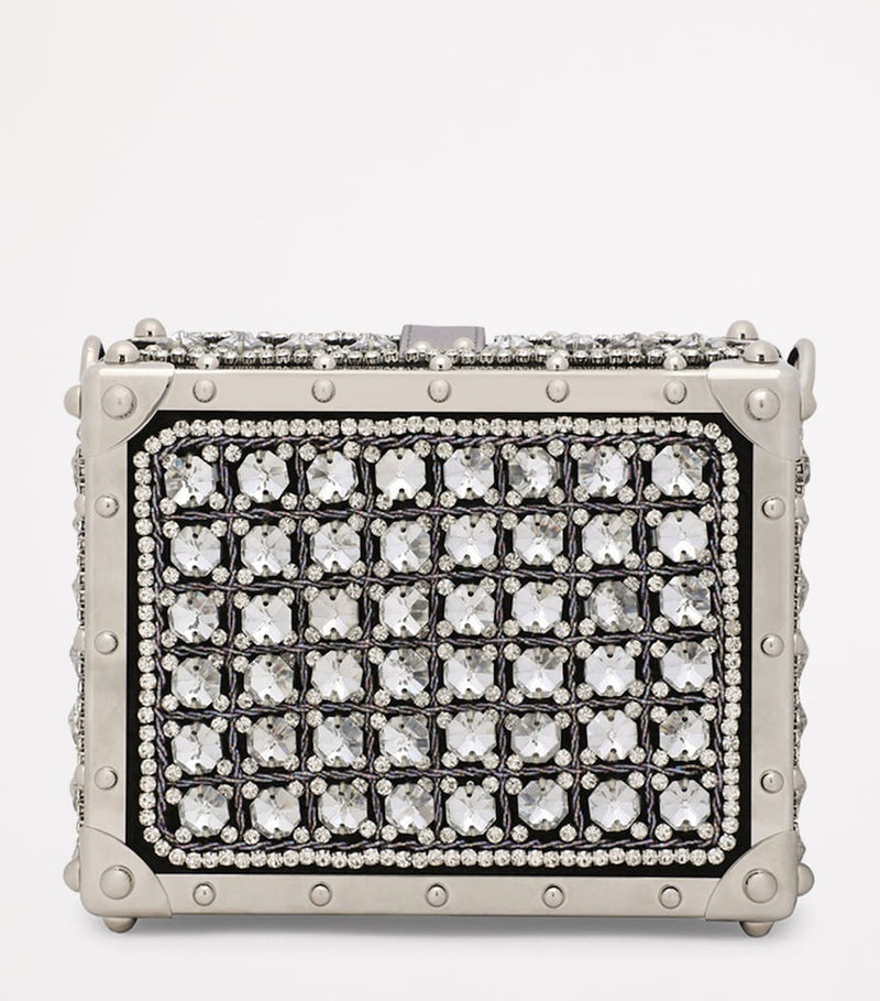 Dolce&Gabbana crystal-embellished shoulder bag, imported from the UK