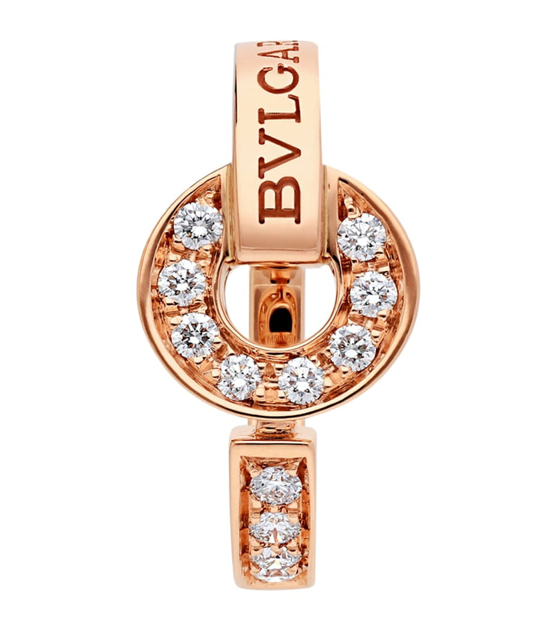 Bvlgari rose gold diamond ring, imported from the UK