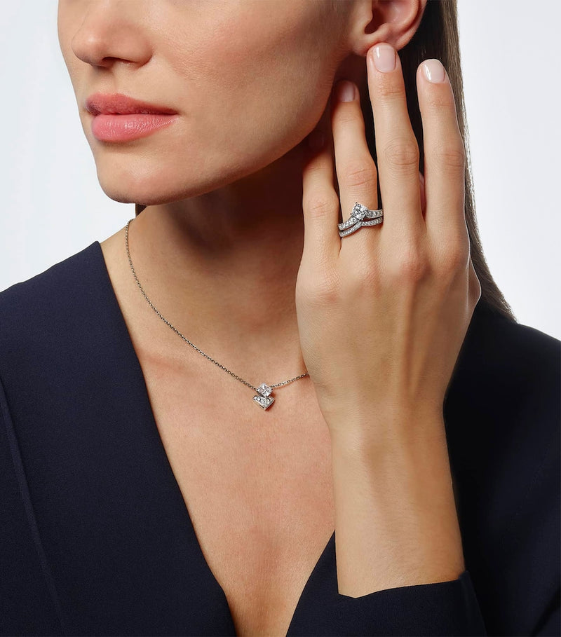 Chaumet Joséphine Aigrette ring white gold diamond, imported from the UK