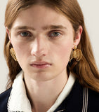 Miu Miu shell earrings gold tone, imported from the UK