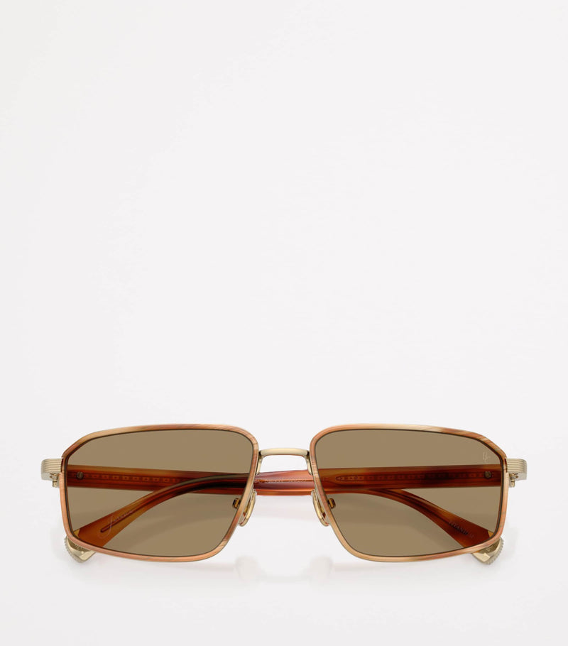 Brunello Cucinelli Rectangle Jarama sunglasses (British brand)