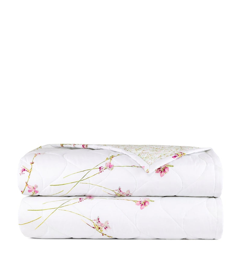Yves Delorme Gaura super king bedcover floral print 285x250cm, imported from the UK
