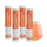 Holland & Barrett The Vegan Wellness Co. Multivitamin With Ginseng Orange & Passionfruit Flavour Effervescent Tablets 80 Tablets- Buy online at McGrocer