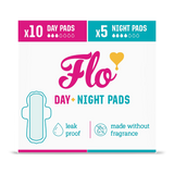 Holland & Barrett Flo Bamboo Period Pads Combo Pack 10 Day 5 Night 15 Pads- Buy online at McGrocer