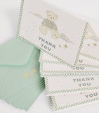 Harrods Bear thank you cards pack of 8, UK version