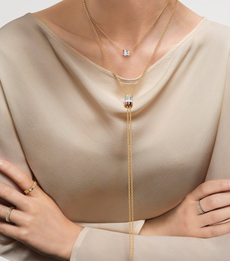 Boucheron Quatre White Edition necklace mixed gold with diamonds, UK version