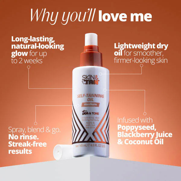 Skin & Tan Tan & Tone Oil Medium (British brand)