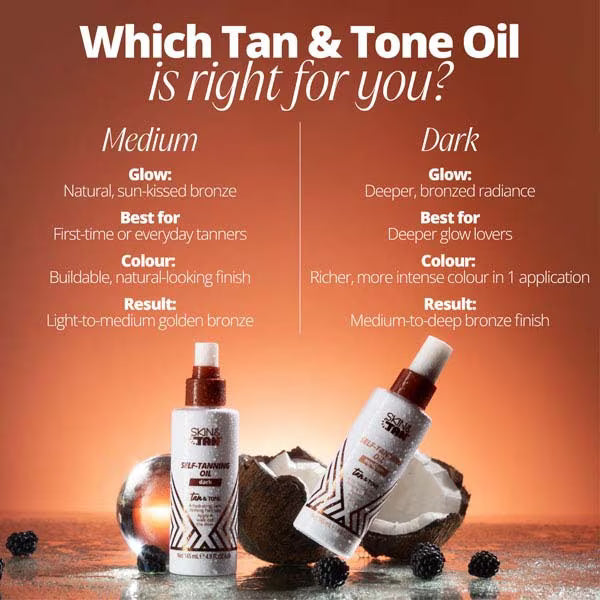 Skin & Tan Tan & Tone Oil Medium (British brand)