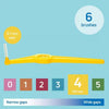 Tepe Angle Interdental Brush Yellow, imported from the UK
