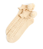 Valentino cotton-blend pom-pom socks (British brand)
