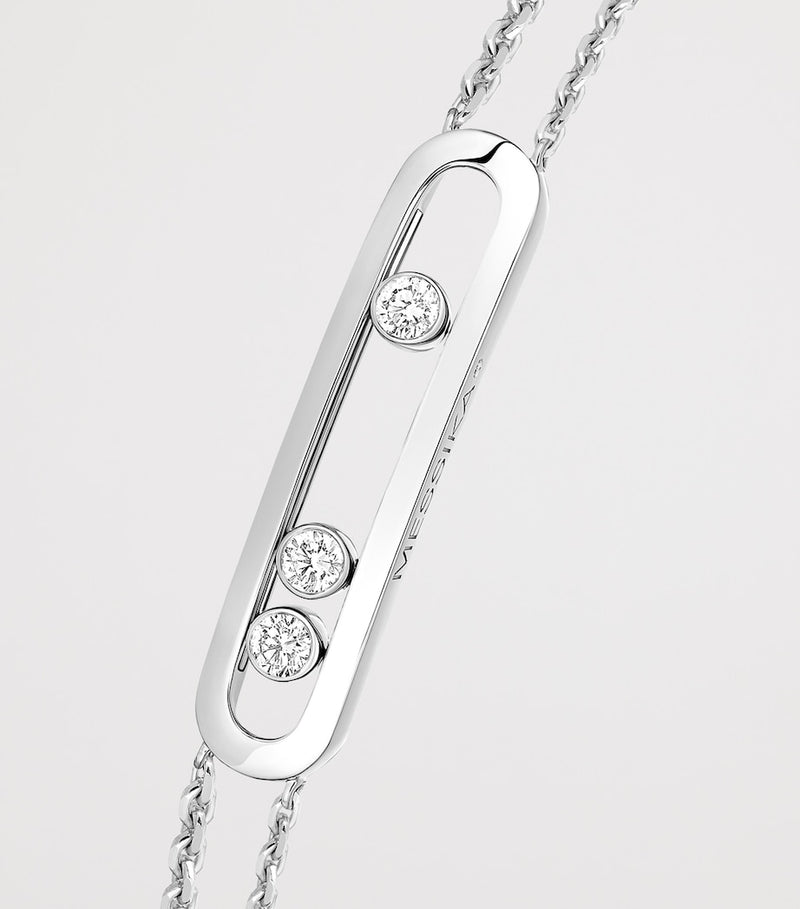 Messika Move Classique white gold diamond bracelet 0.24ct, imported from the UK