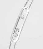 Messika Move Classique white gold diamond bracelet 0.24ct, imported from the UK