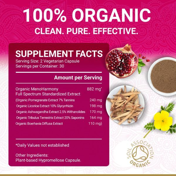 True Veda | Organic MenoHarmony | Menopause Support|60 Caps GOODS Superdrug