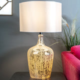 Costco UK Lolek Silver Glass Dual Light Table Lamp 61cm- Buy online at McGrocer