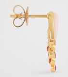 Emily P. Wheeler Baby Fringe earrings with pink opal and sapphire, UK version