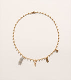 Hermina Athens gold-plated Olympos charm necklace, imported from the UK