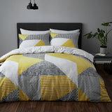 Argos Catherine Lansfield Larsson Geo Ochre Bedding Set - Single- Buy online at McGrocer