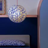 Habitat blue patterned lampshade 50cm imported from the UK