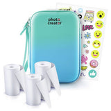 Photo Creator instant camera case teal-blue gradient, imported from the UK