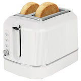 Cookworks Texture Tilly 2 slice toaster white, UK version