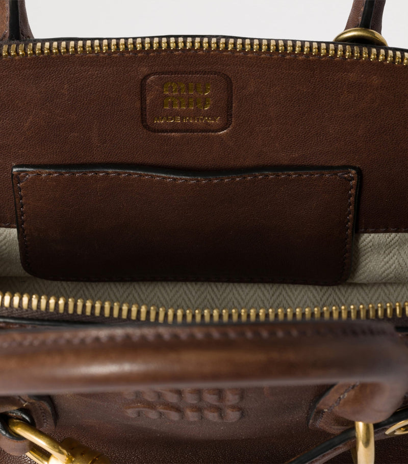 Miu Miu Aventure mini nappa leather handbag, UK version