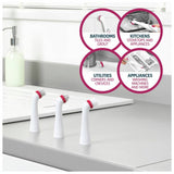 Kleeneze deep clean power scrubber brush with 4 heads (British brand)
