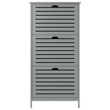 GFW Bergen shoe storage cabinet grey - British product