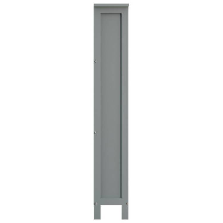 GFW Bergen shoe storage cabinet grey - British product