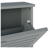 GFW Bergen shoe storage cabinet grey - British product