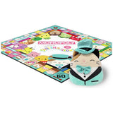 Squishmallows Monopoly board game with Cam the Cat plush, imported from the UK
