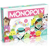 Squishmallows Monopoly board game with Cam the Cat plush, imported from the UK