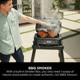 Ninja Woodfire Pro XL electric BBQ grill and smoker, UK version