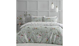 Catherine Lansfield Songbird Print Sage bedding set single, UK version