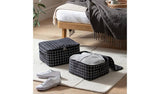 Argos Argos Home Pack of 2 Monogrid Clothing Storage Bags Black 45 Litre- Buy online at McGrocer