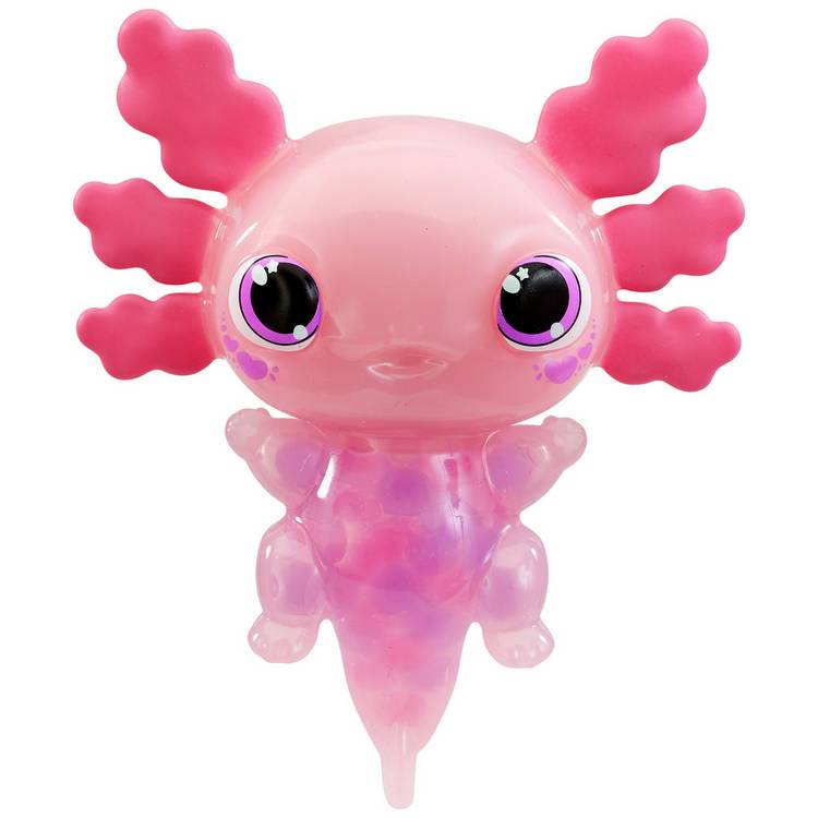 Animagic Let's Glo Axolotl pink interactive toy (British brand)