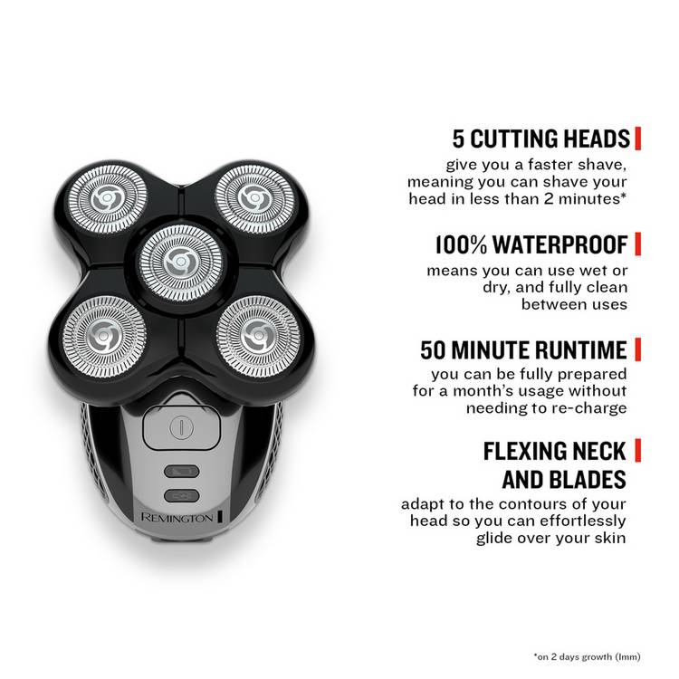 Remington RX5 Ultimate Series head shaver (British brand)