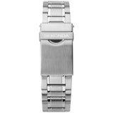 Sekonda men's watch with black dial and stainless steel bracelet (British brand)