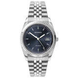 Sekonda men's blue dial stainless steel watch (British brand)