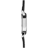 Sekonda men's black leather strap silver dial watch, UK version