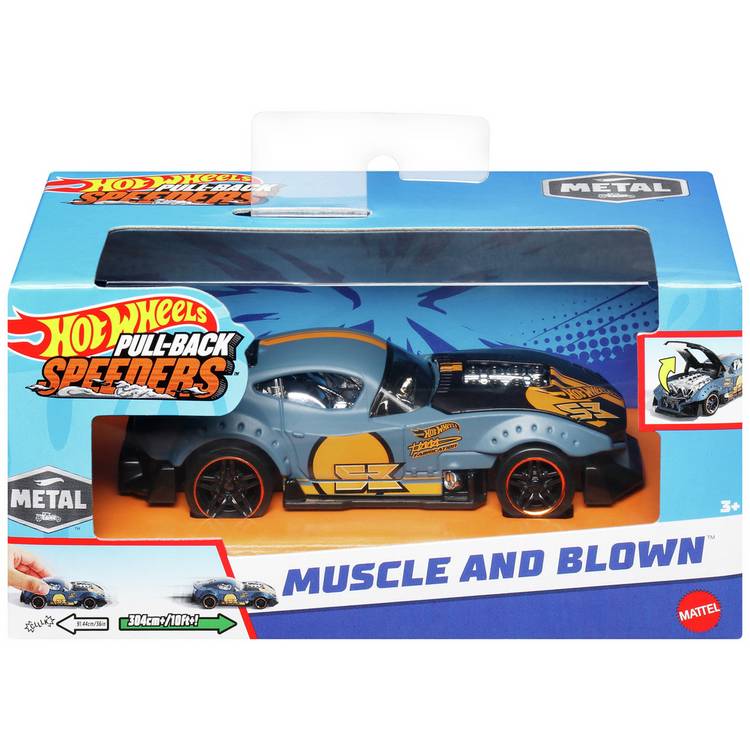 Hot Wheels Pull-Back Speeders 1:43 scale toy car assortment, UK version